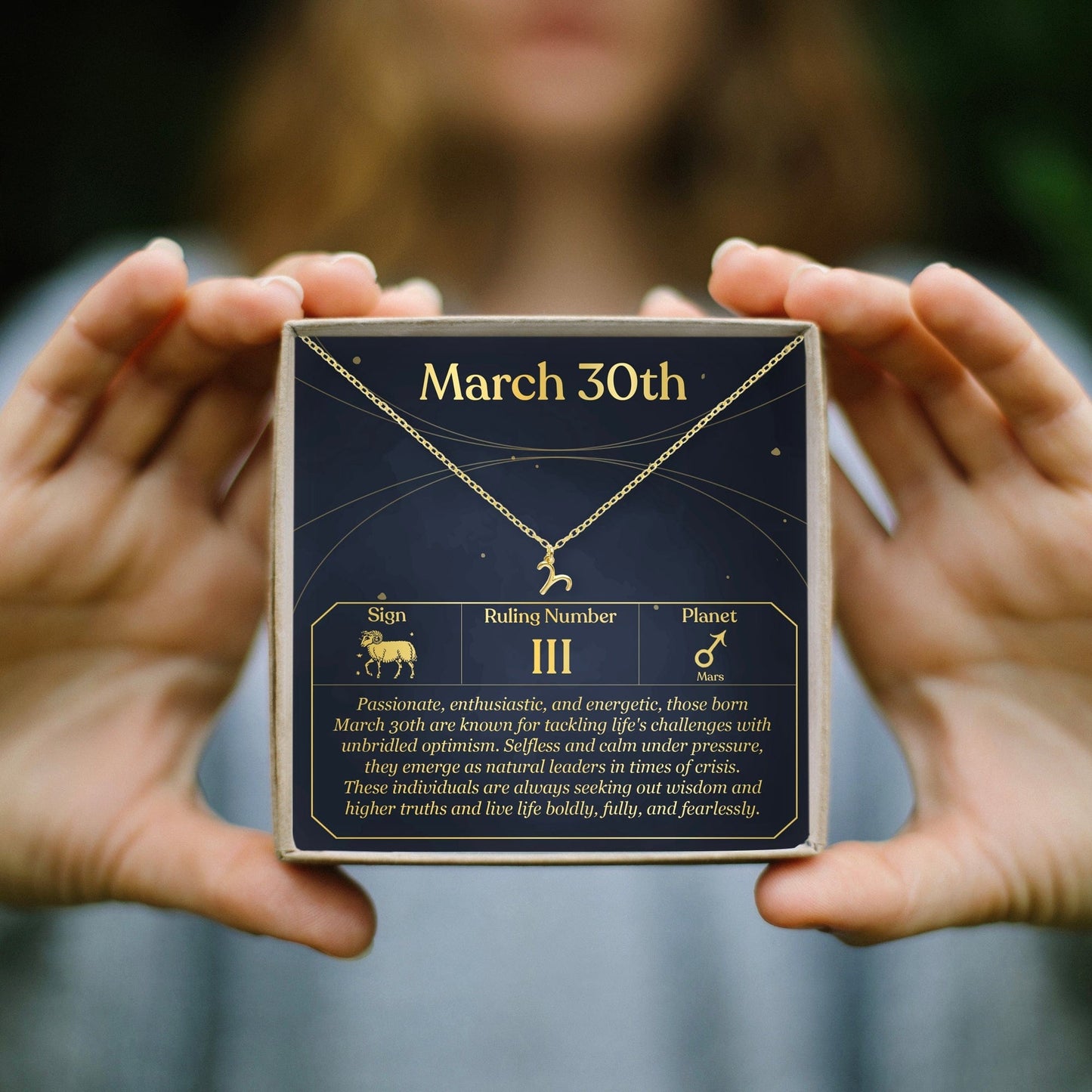 March 30th Aries Necklace