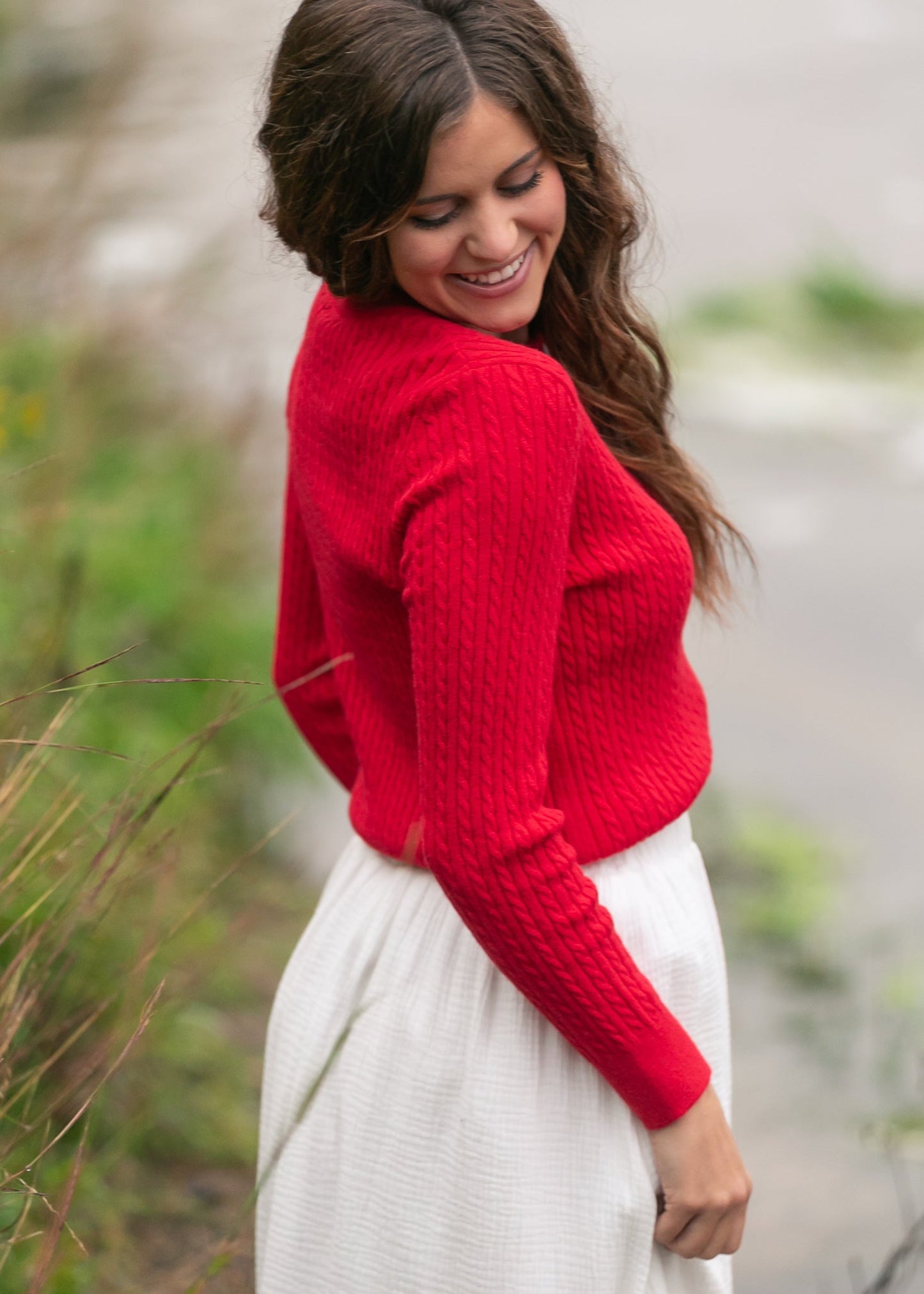 Mason Red Button up Cardigan Top