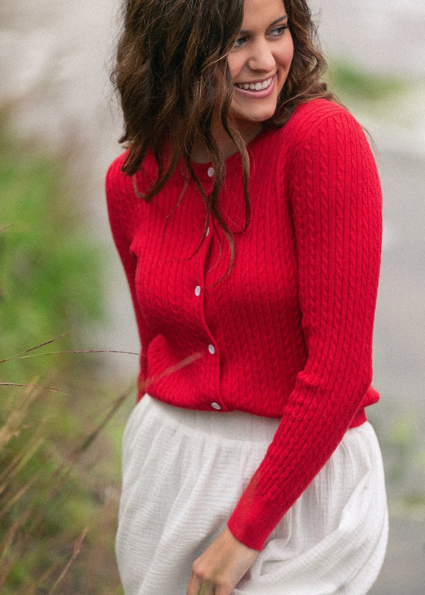 Mason Red Button up Cardigan Top
