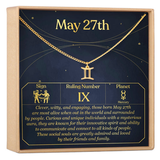 May 27th Gemini Necklace