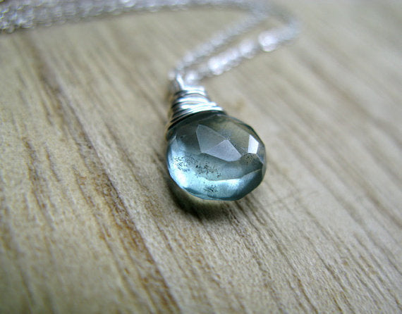 Moss Aquamarine Necklace