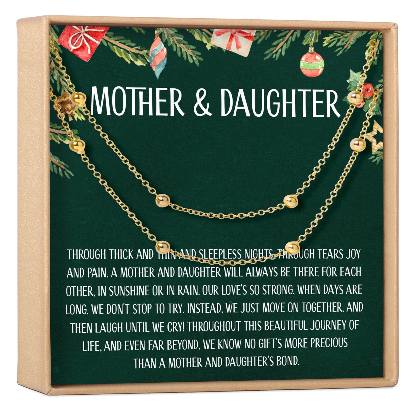 Mother & Daughter Christmas Dot  Bracelet Set
