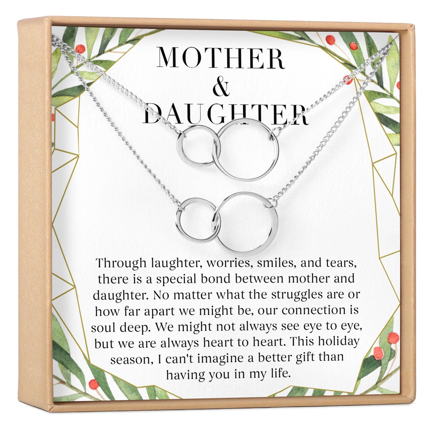 Mother & Daughter Christmas Necklace, Multiple Styles