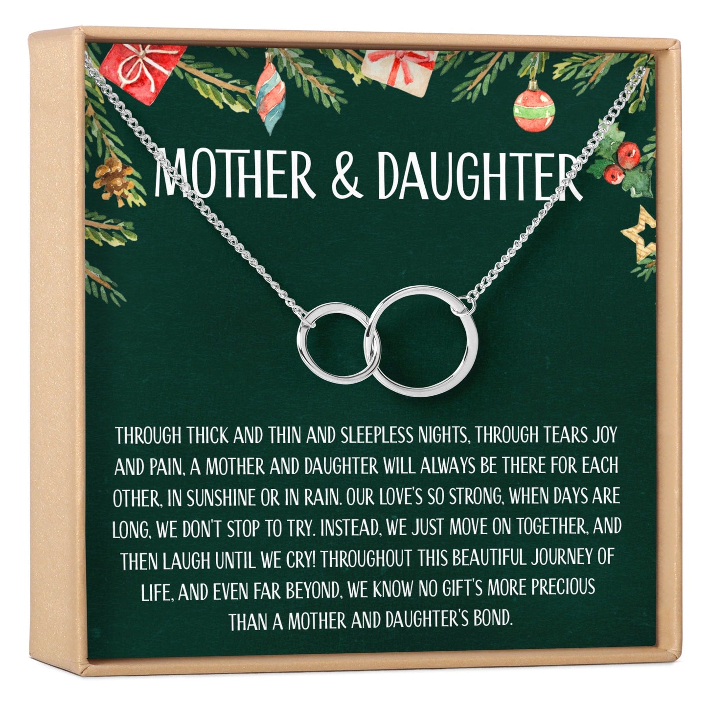Mother & Daughter Christmas Necklace, Multiple Styles