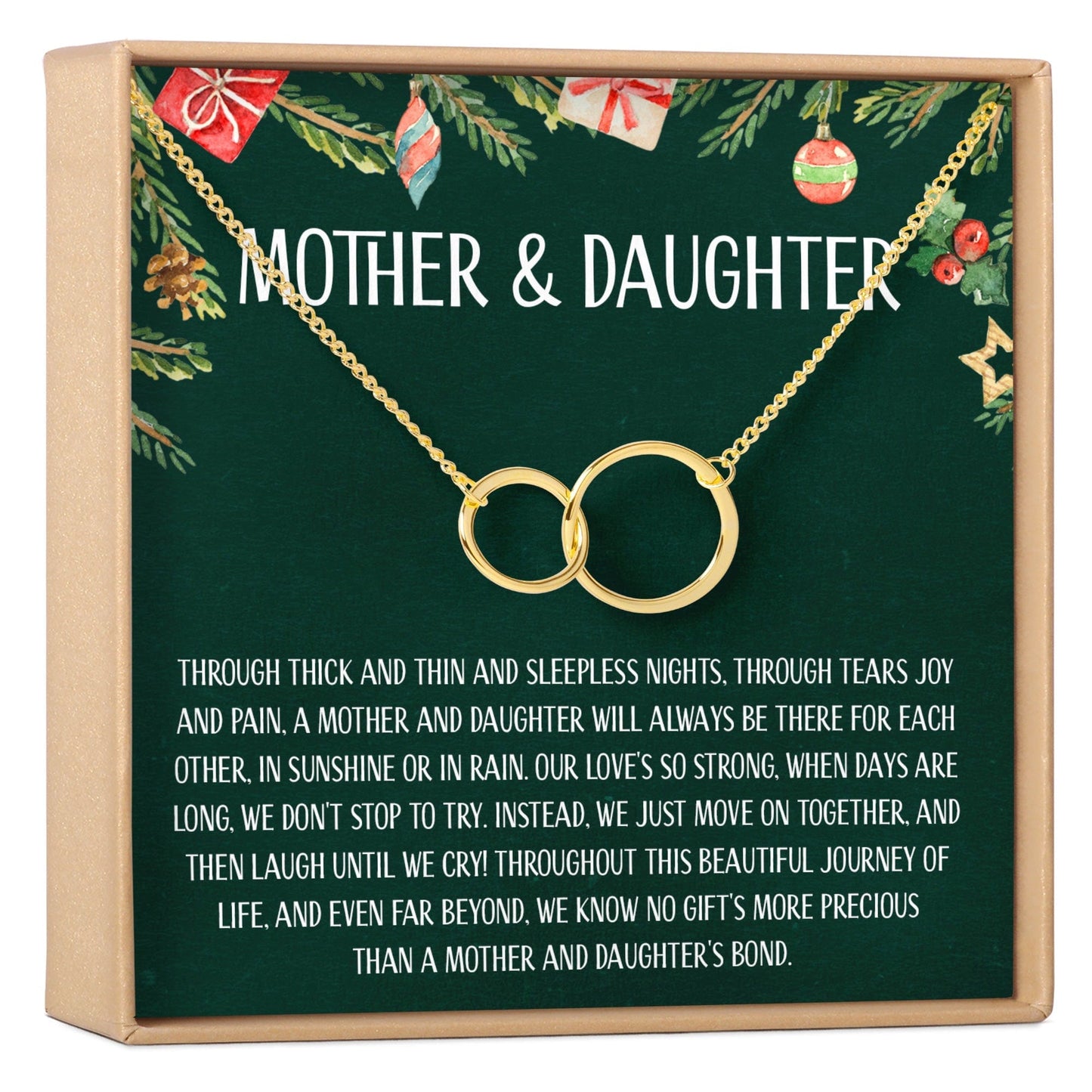 Mother & Daughter Christmas Necklace, Multiple Styles