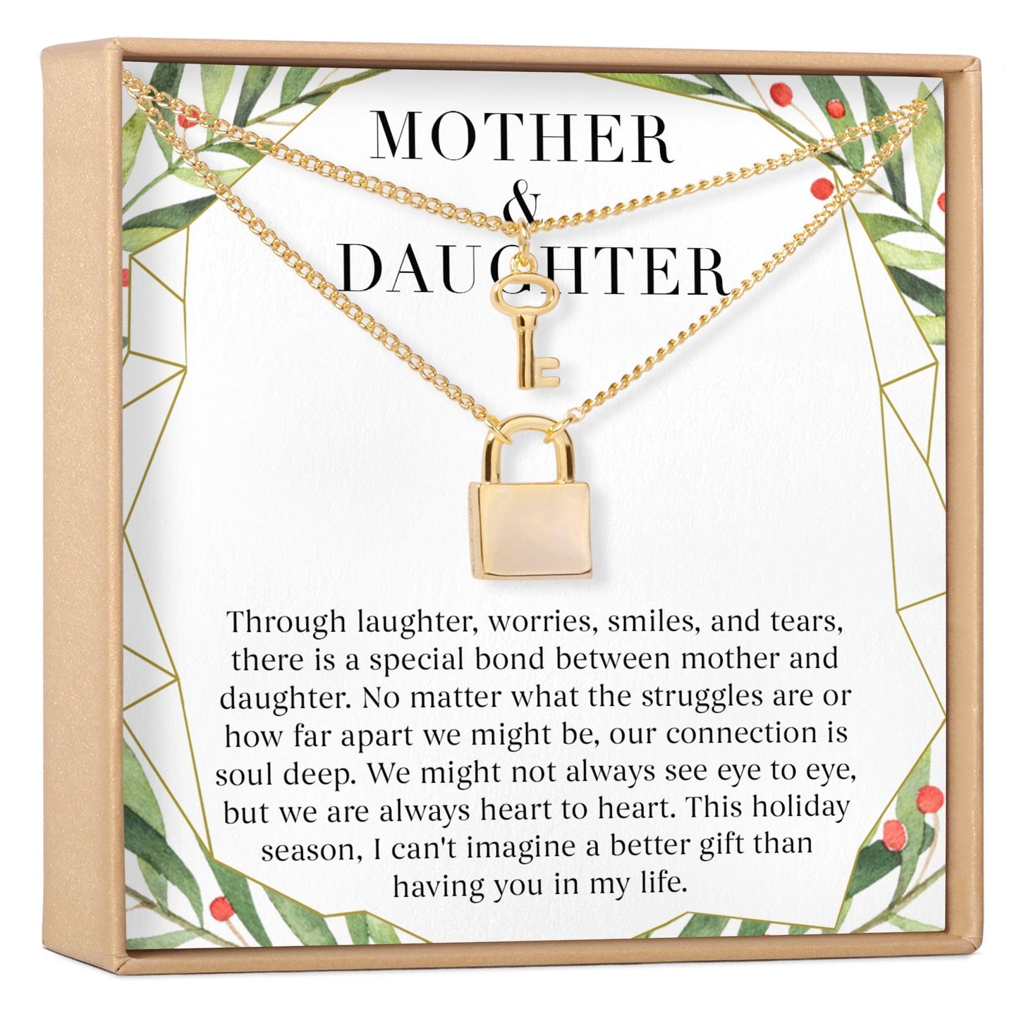 Mother & Daughter Christmas Necklace, Multiple Styles