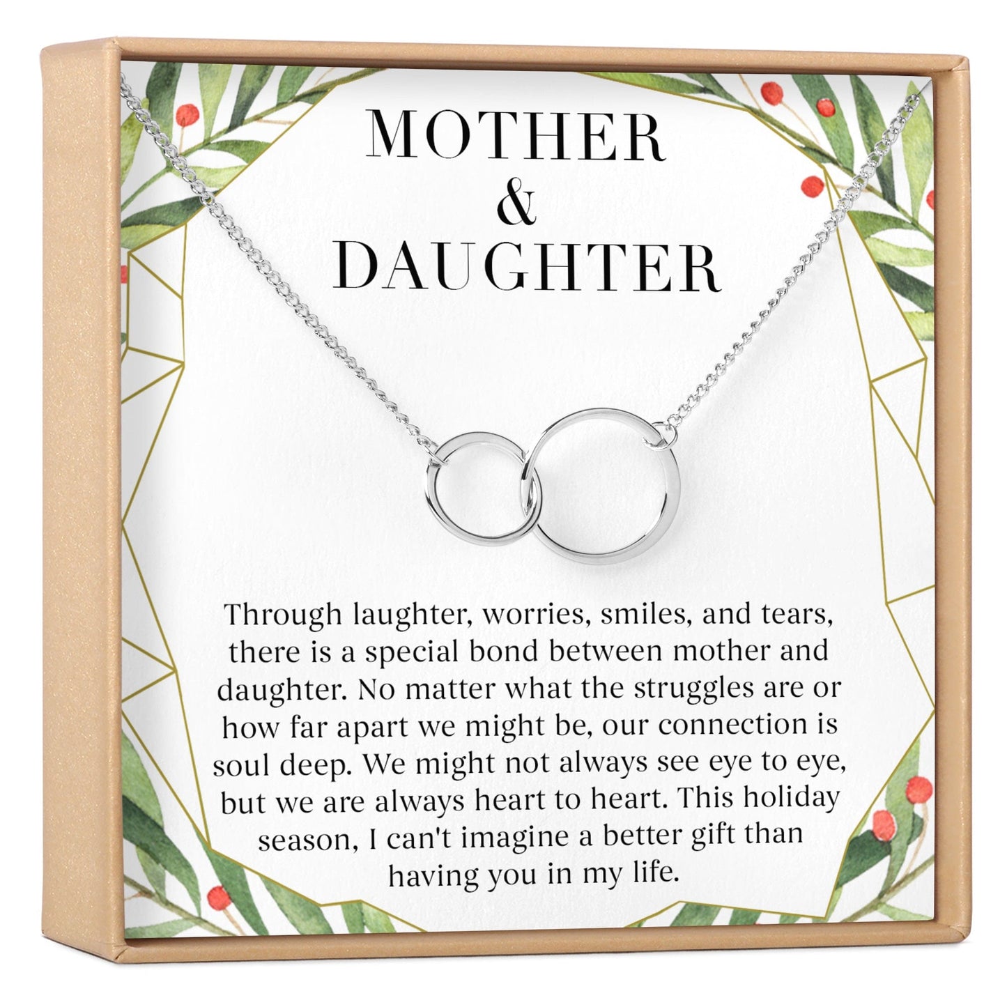 Mother & Daughter Christmas Necklace, Multiple Styles