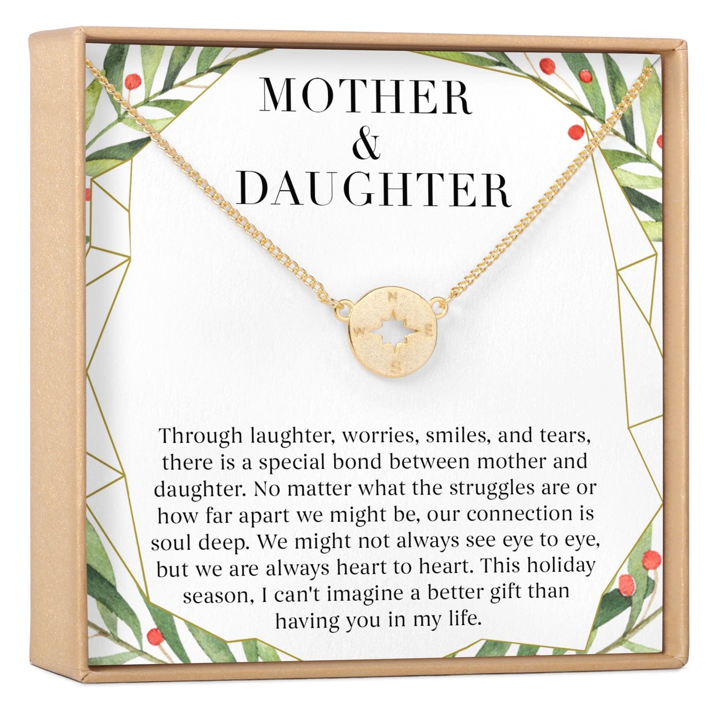 Mother & Daughter Christmas Necklace, Multiple Styles