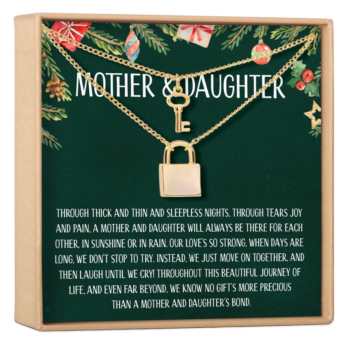 Mother & Daughter Christmas Necklace, Multiple Styles