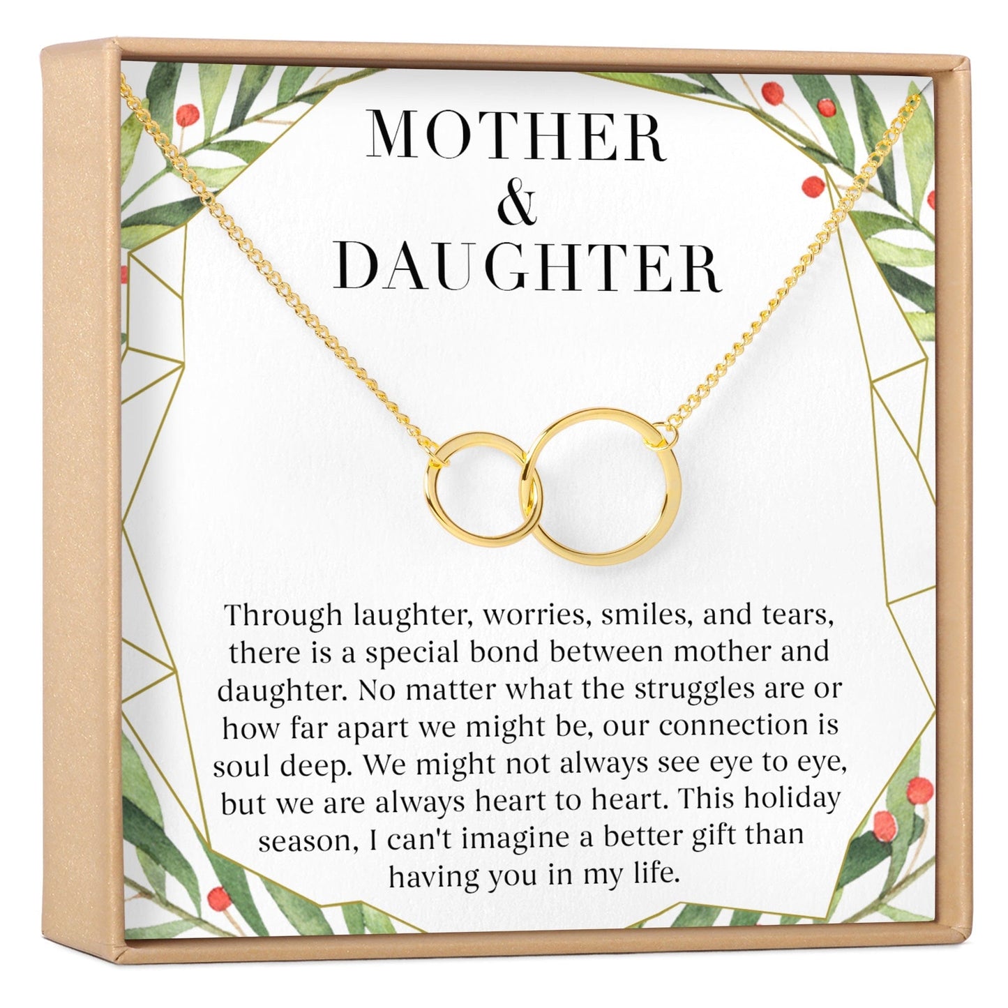 Mother & Daughter Christmas Necklace, Multiple Styles