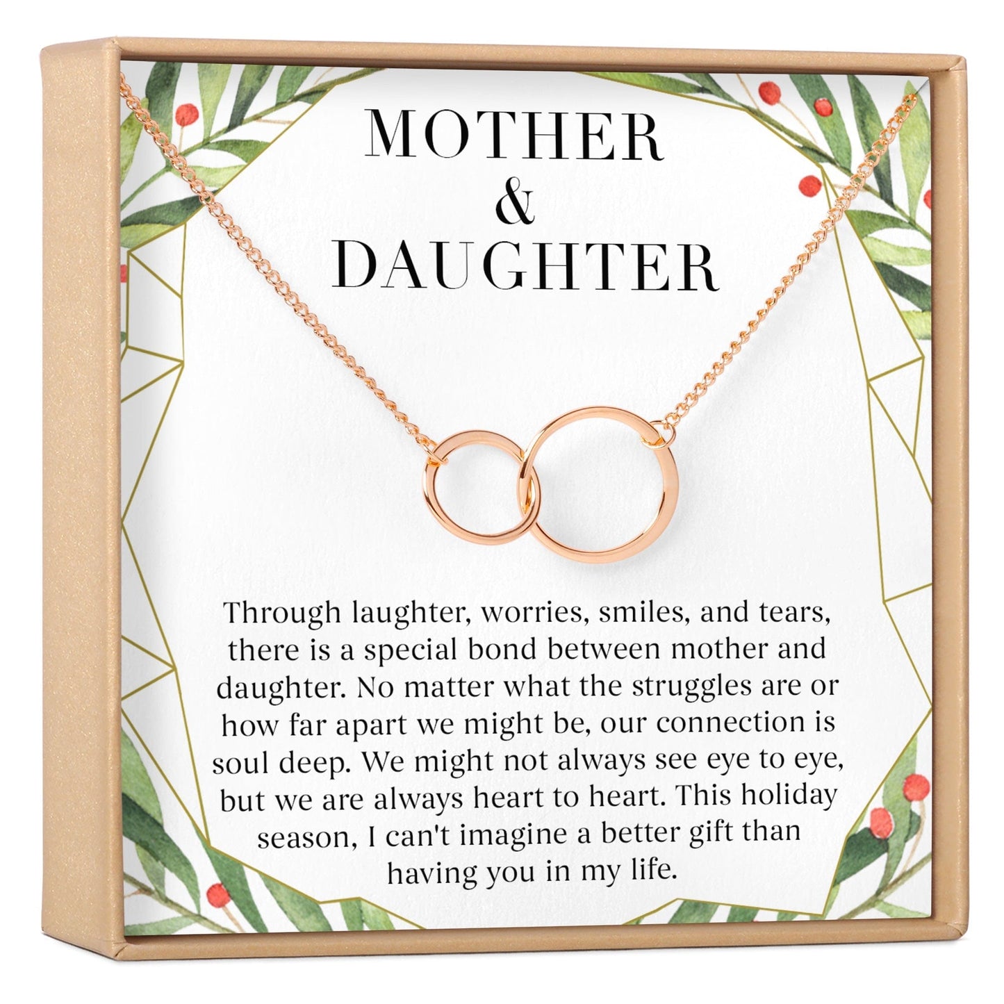 Mother & Daughter Christmas Necklace, Multiple Styles