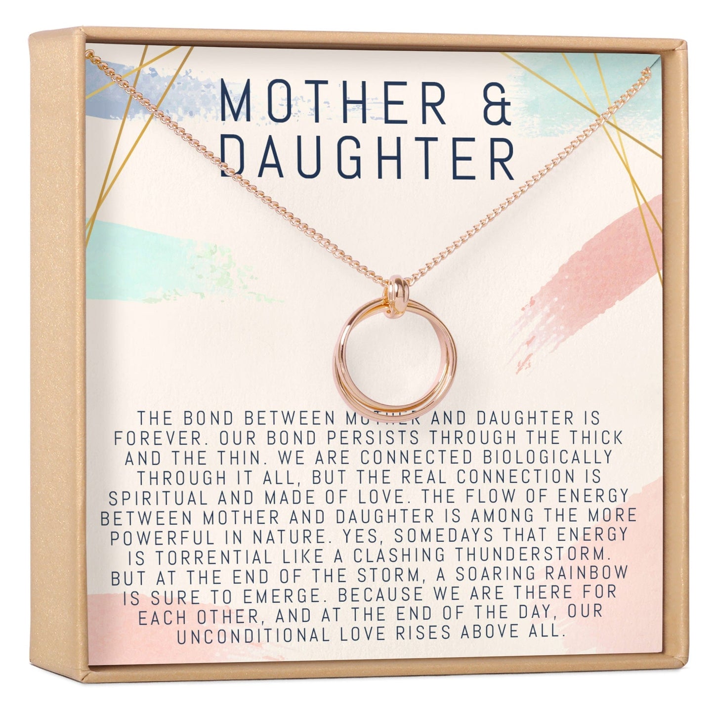 Mother & Daughter Linked Circles Necklace