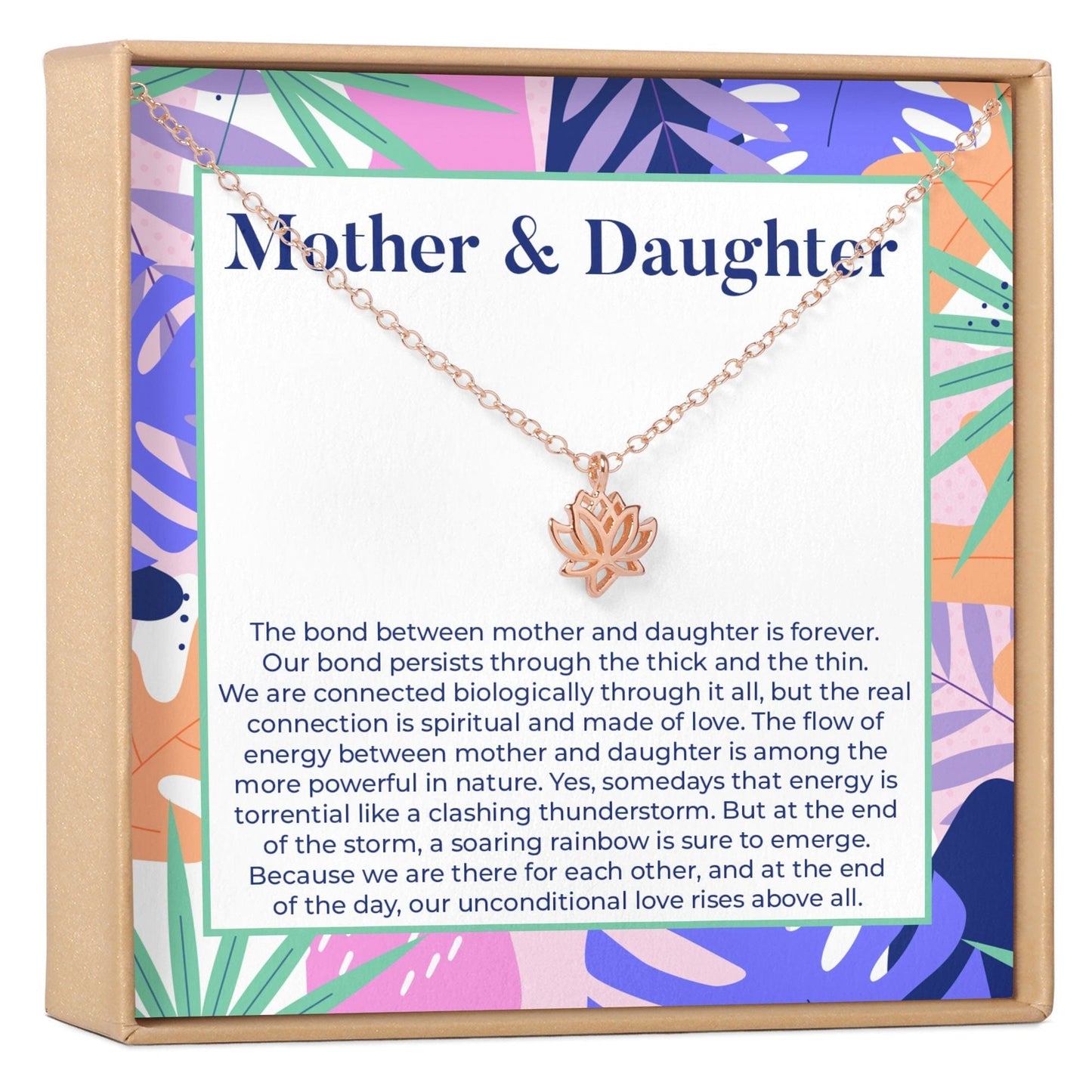 Mother & Daughter Lotus Necklace