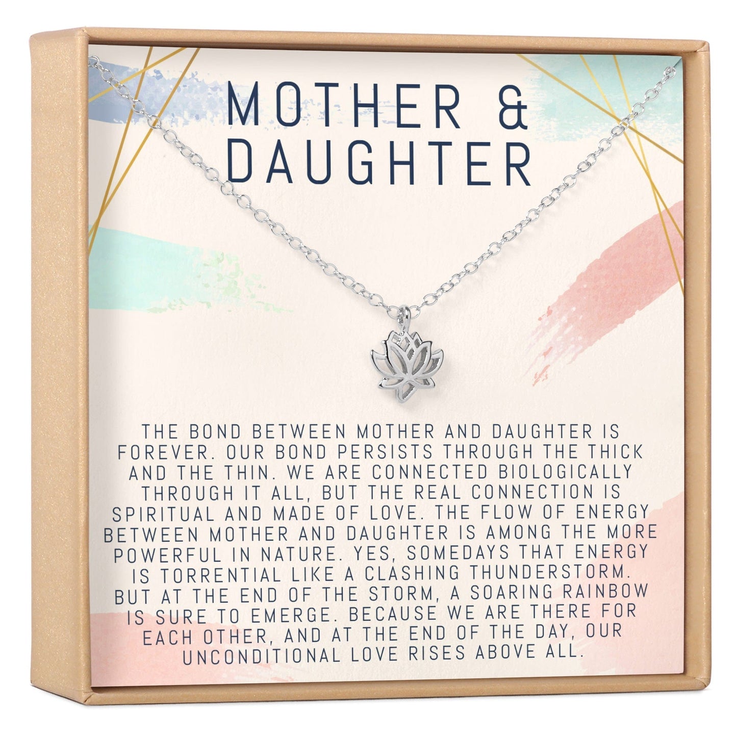 Mother & Daughter Lotus Necklace