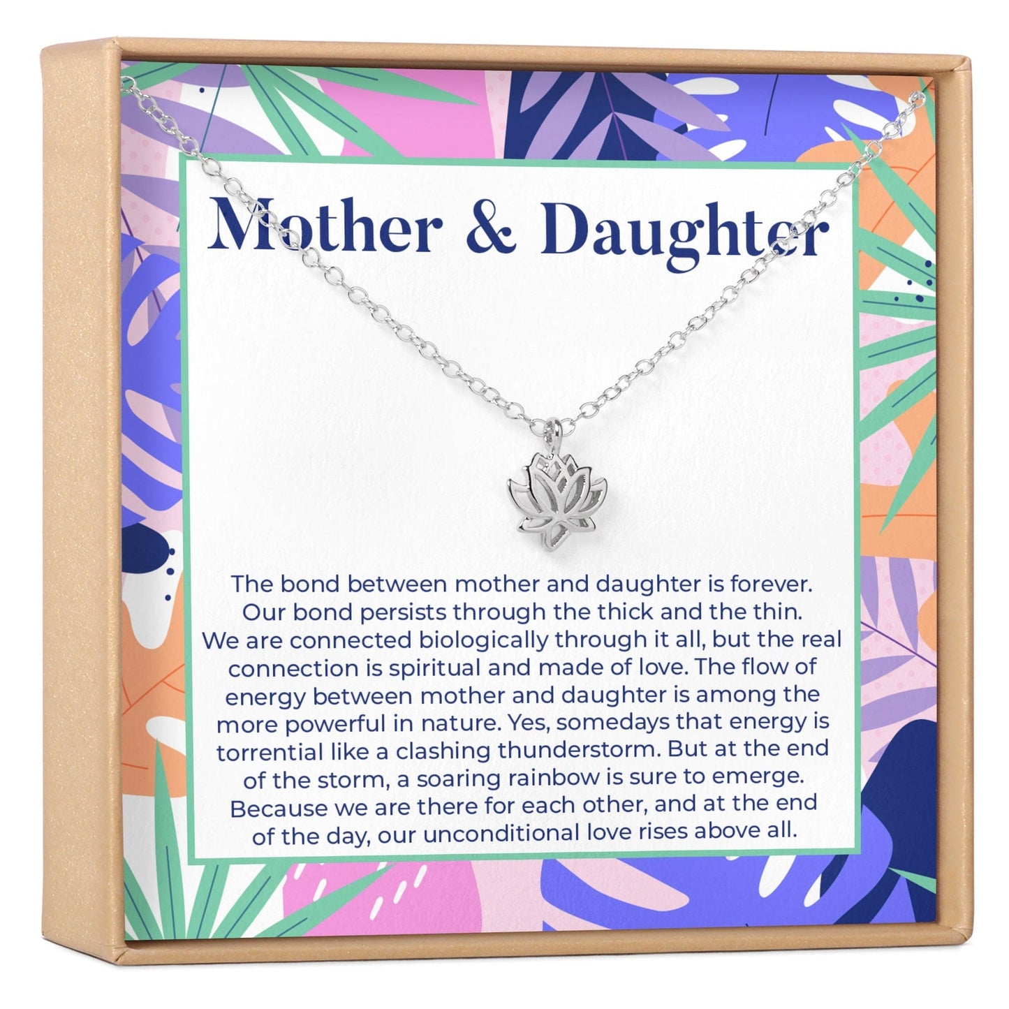 Mother & Daughter Lotus Necklace