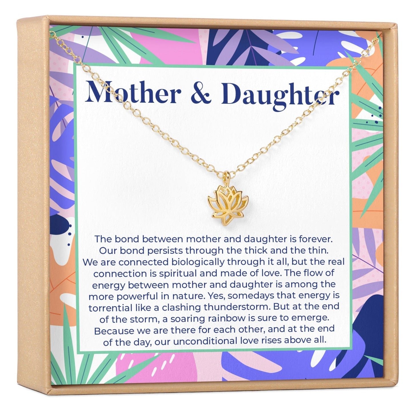 Mother & Daughter Lotus Necklace