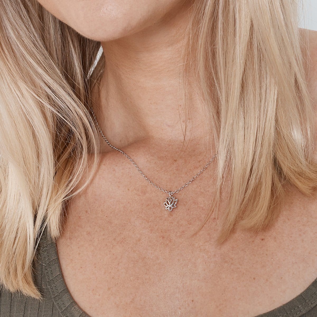 Mother & Daughter Lotus Necklace