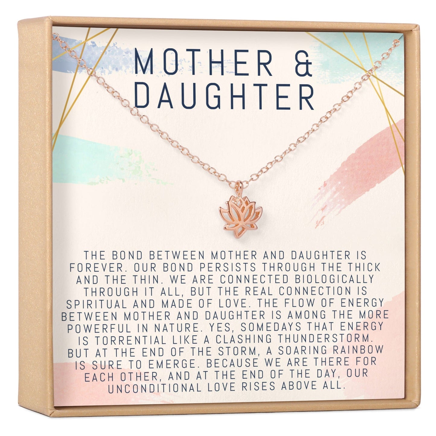 Mother & Daughter Lotus Necklace