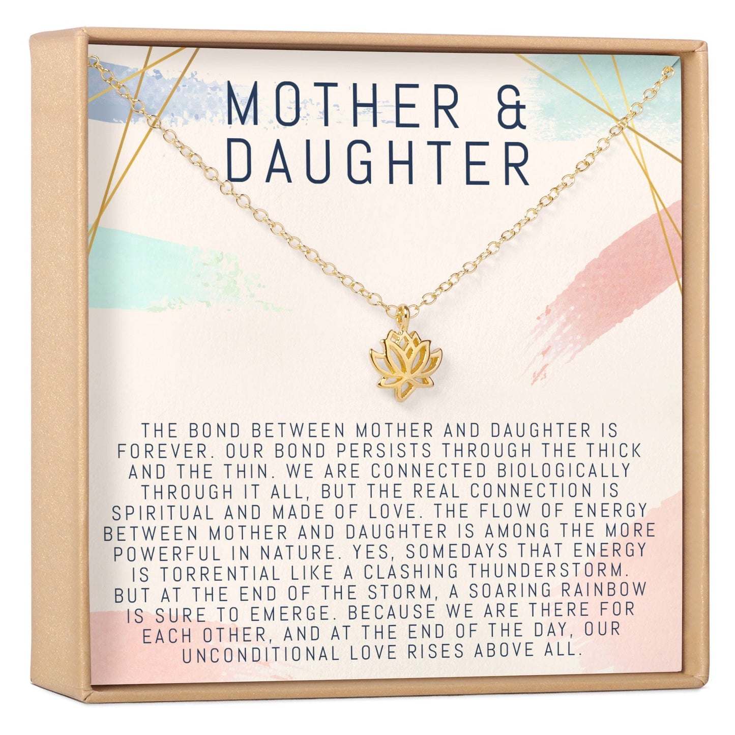 Mother & Daughter Lotus Necklace