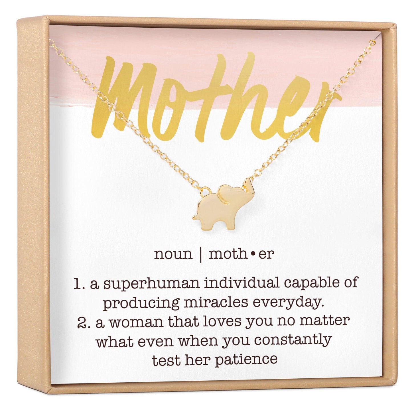 Mother Elephant Pendant Necklace