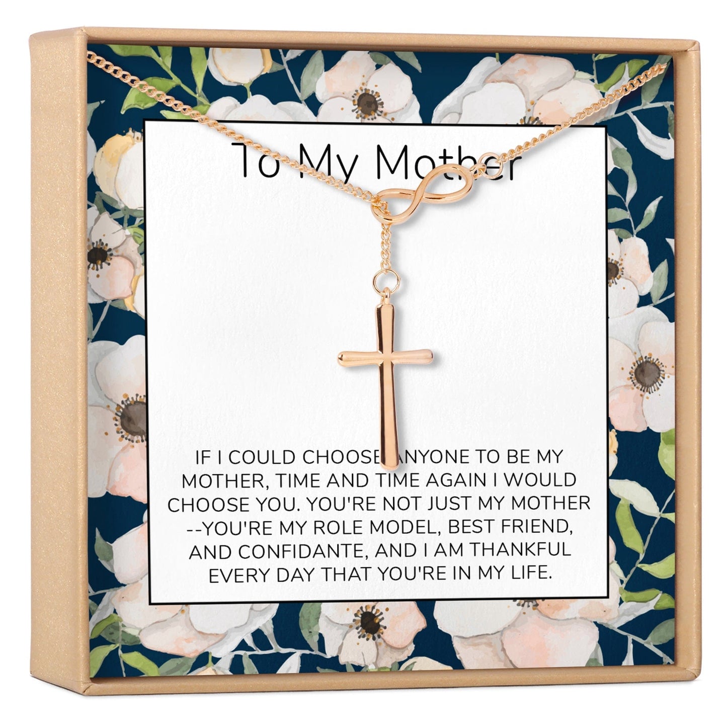 Mother Infinity Cross  Necklace