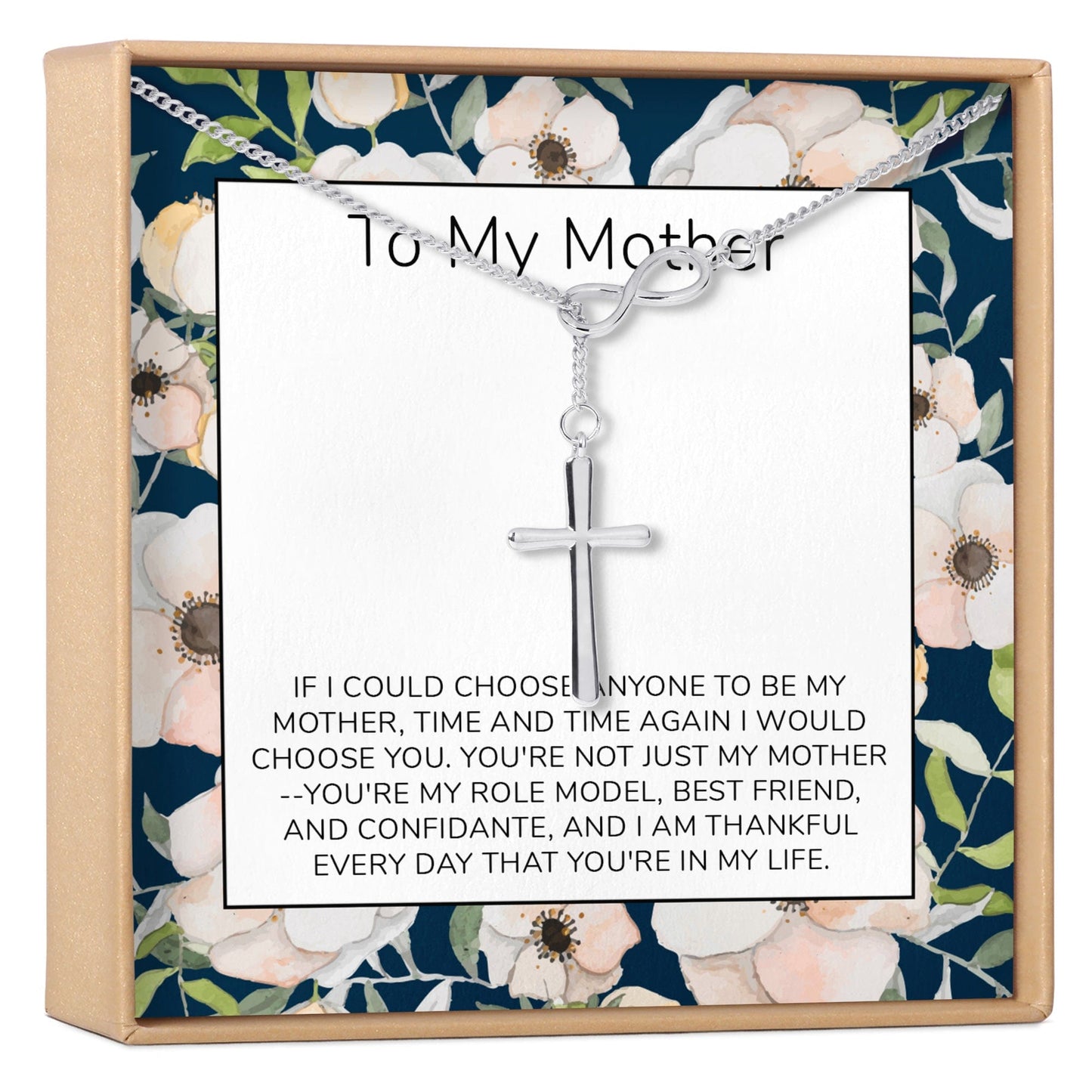 Mother Infinity Cross  Necklace
