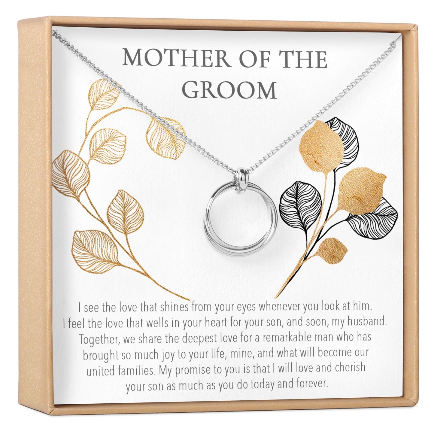Mother of the Groom Linked Circles Necklace