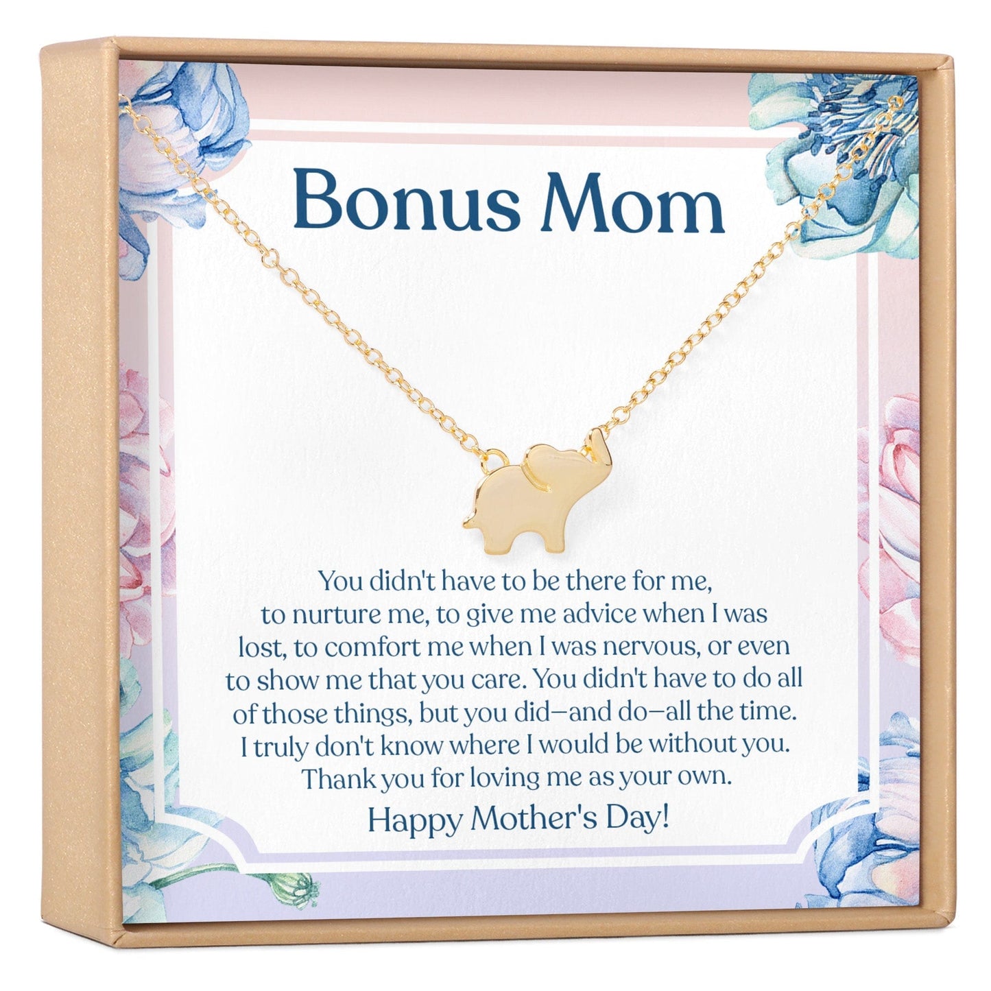 Mother's Day Elephant Pendant Necklace