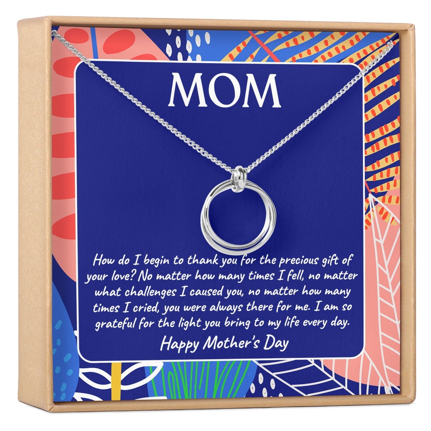 Mother's Day Linked Circles Necklace