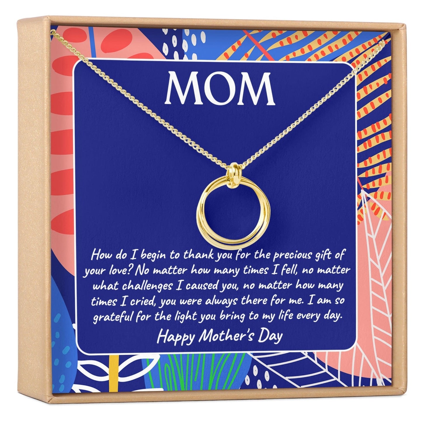 Mother's Day Linked Circles Necklace