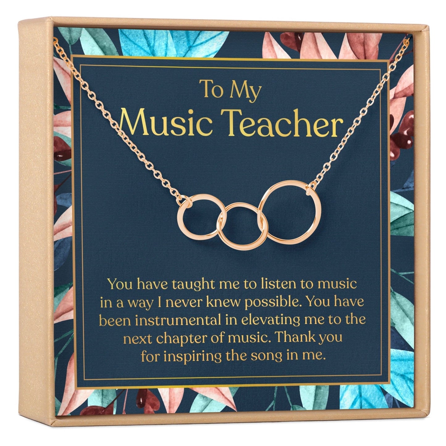 Music Teacher Necklace, Multiple Styles Jewelry