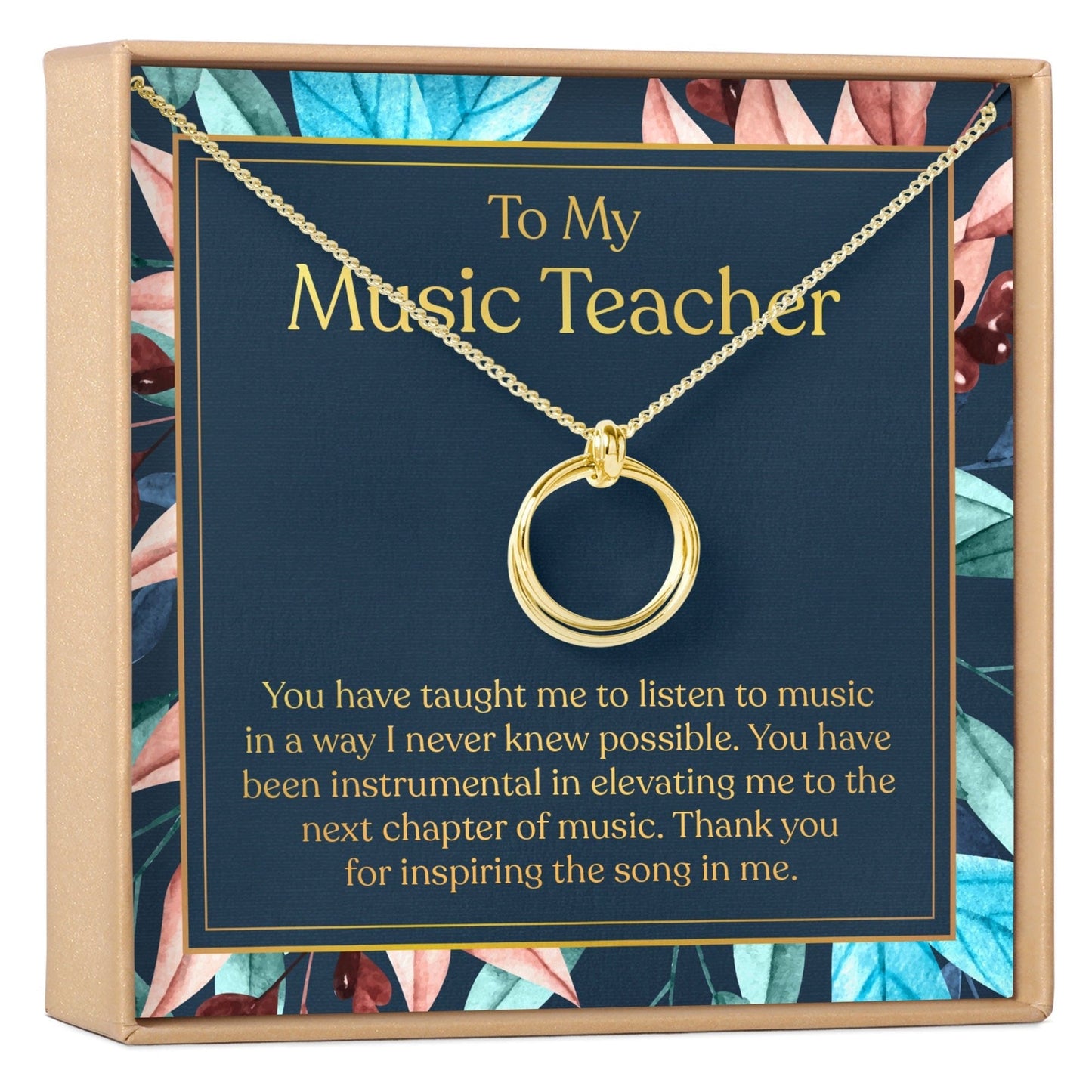 Music Teacher Necklace, Multiple Styles Jewelry