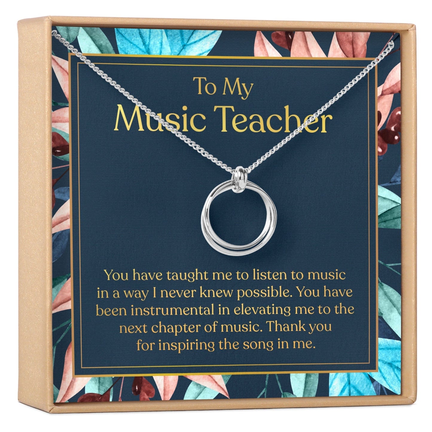 Music Teacher Necklace, Multiple Styles Jewelry