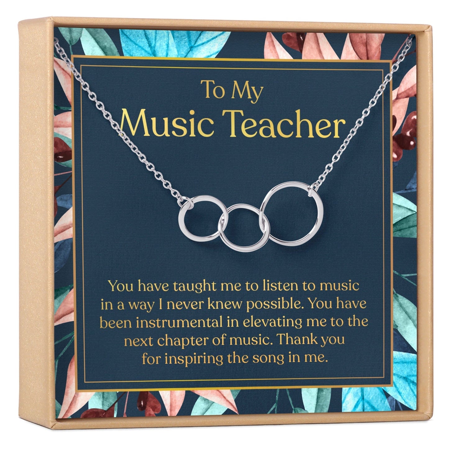 Music Teacher Necklace, Multiple Styles Jewelry