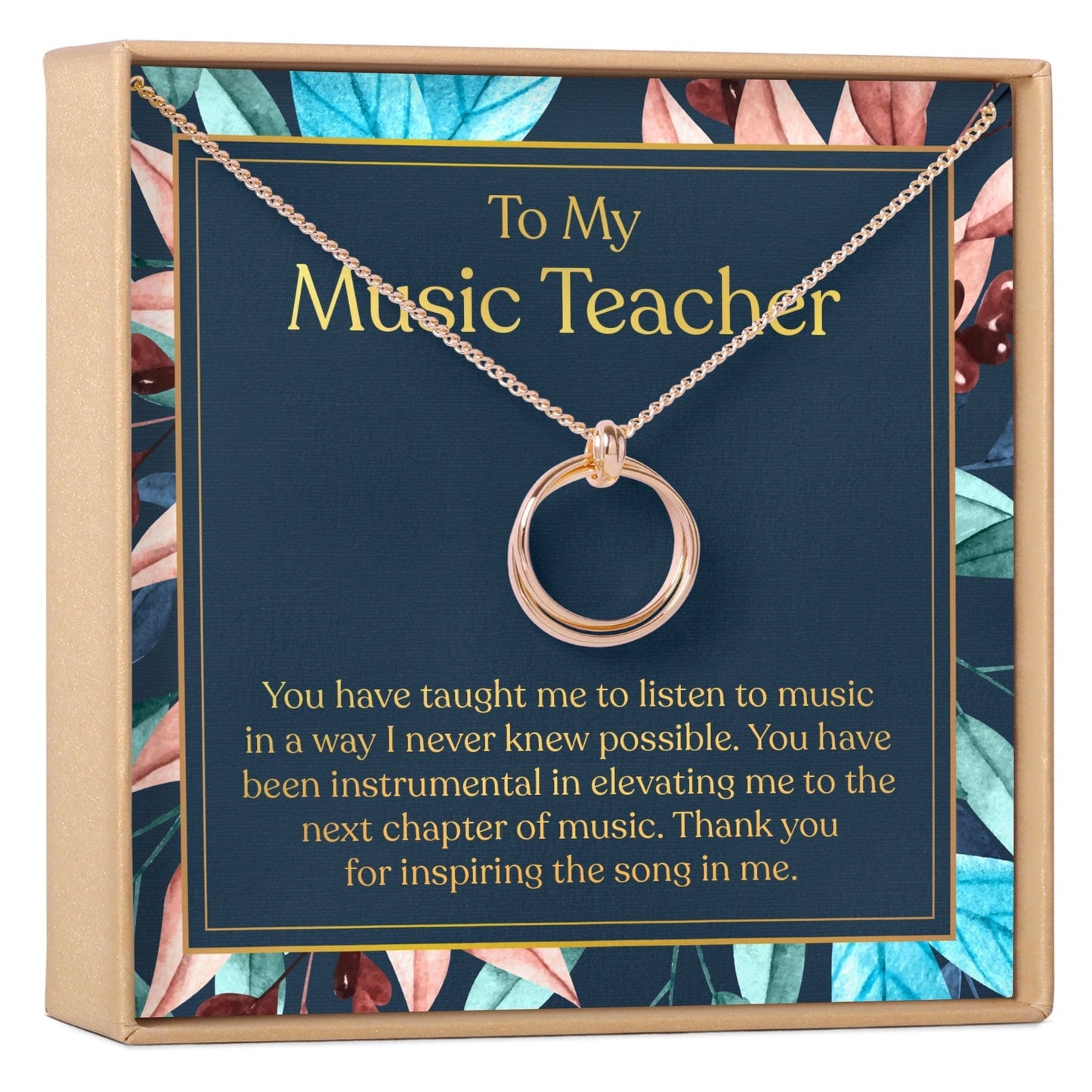 Music Teacher Necklace, Multiple Styles Jewelry