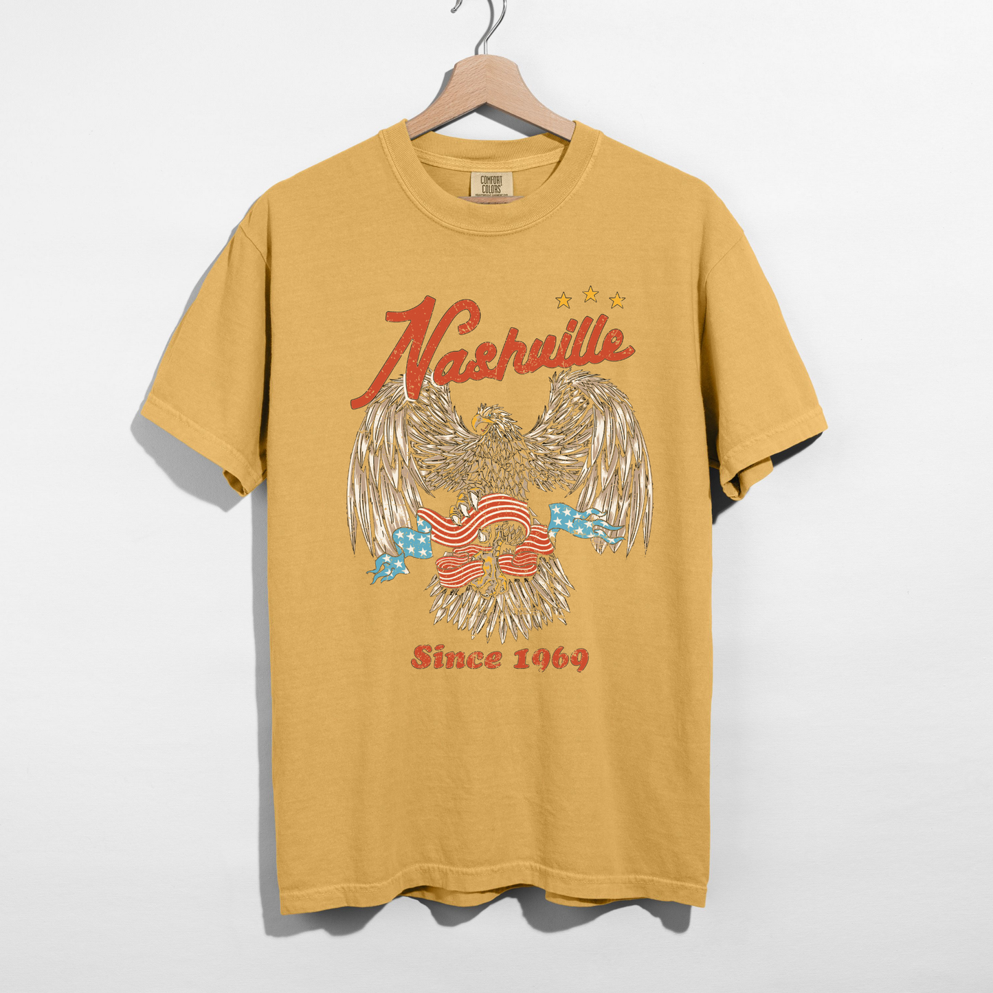 Nashville Graphic Tee – Vintage Eagle Shirt, Country Concert Outfit