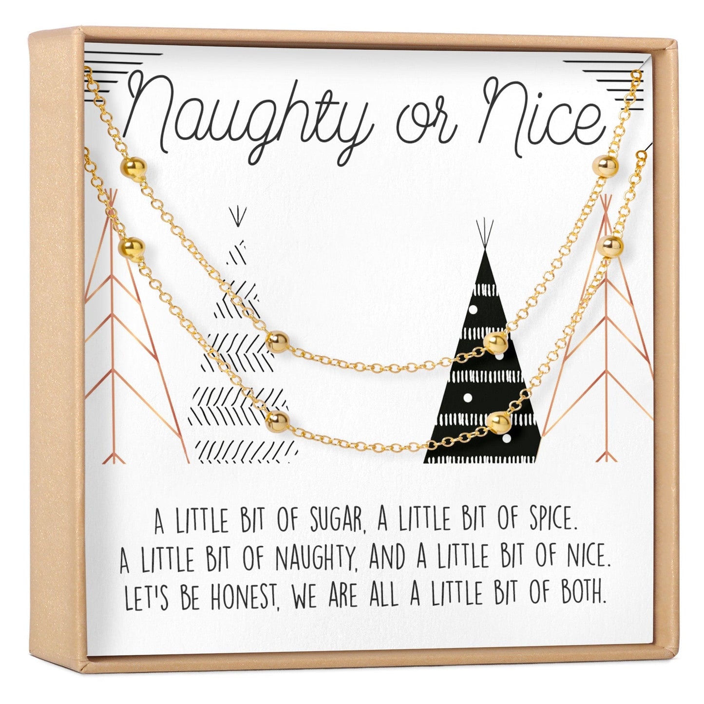 Naughty and Nice Set of 2 Dot  Bracelet Set