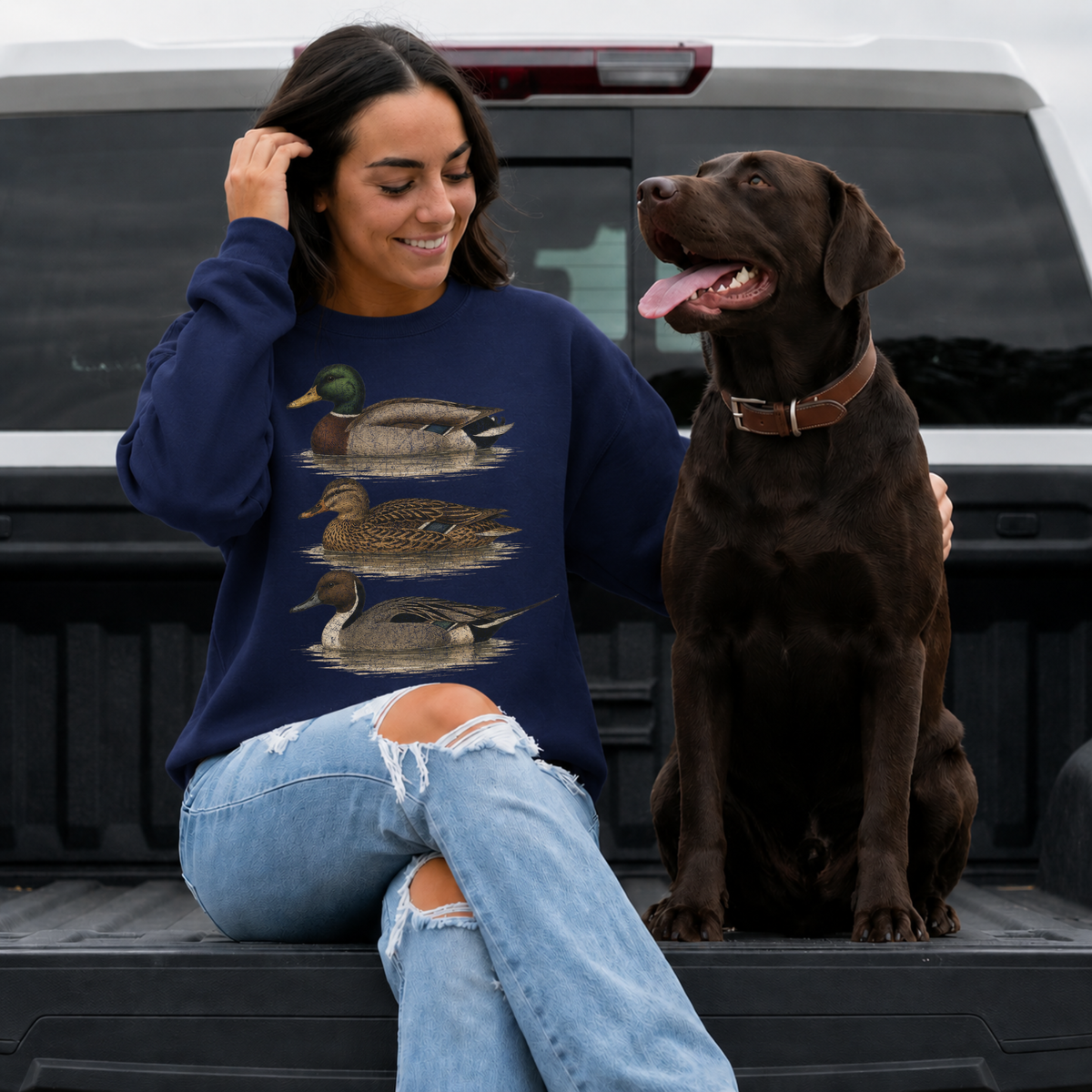 Vintage Mallard Duck Sweatshirt | Waterfowl Crewneck