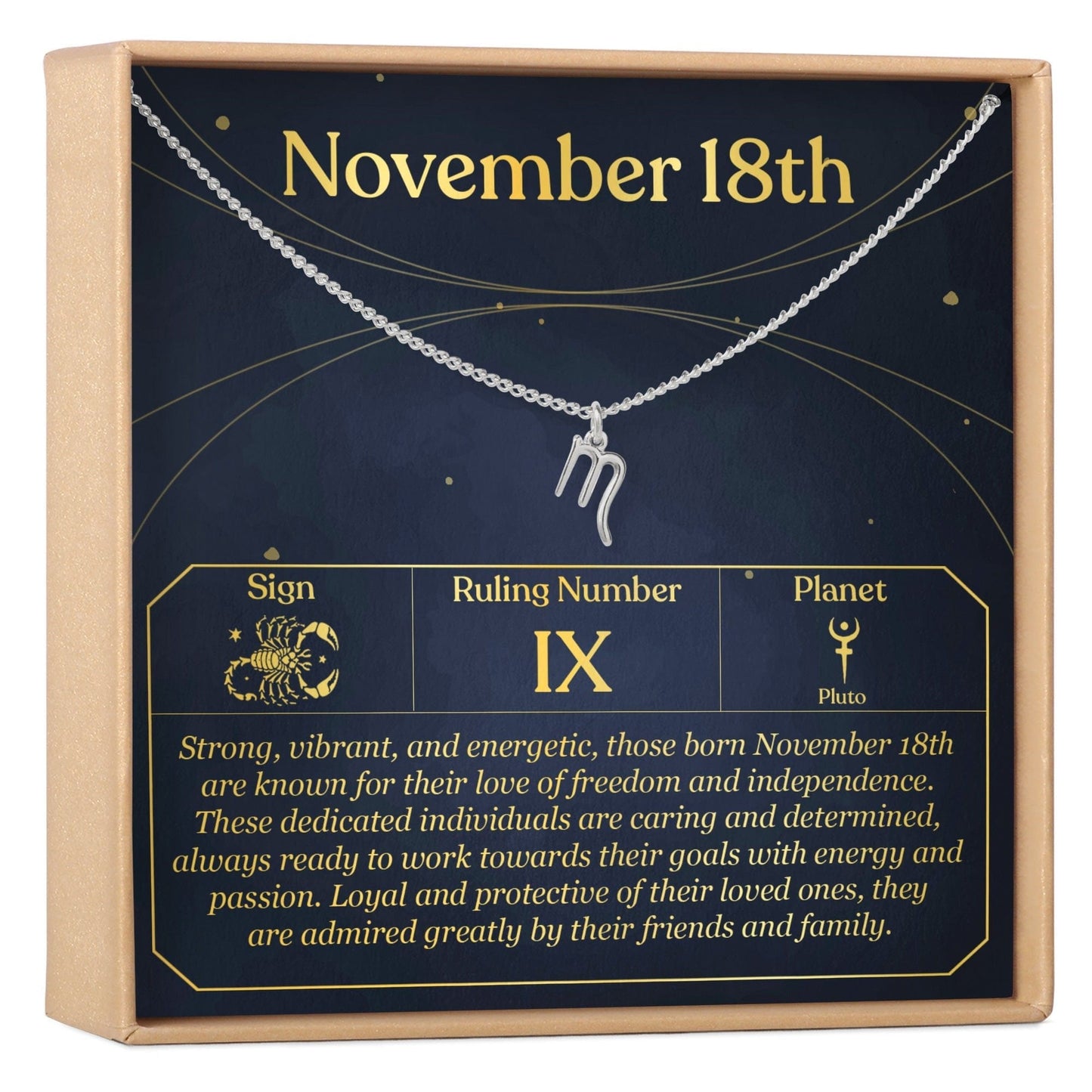November 18th Scorpio Necklace