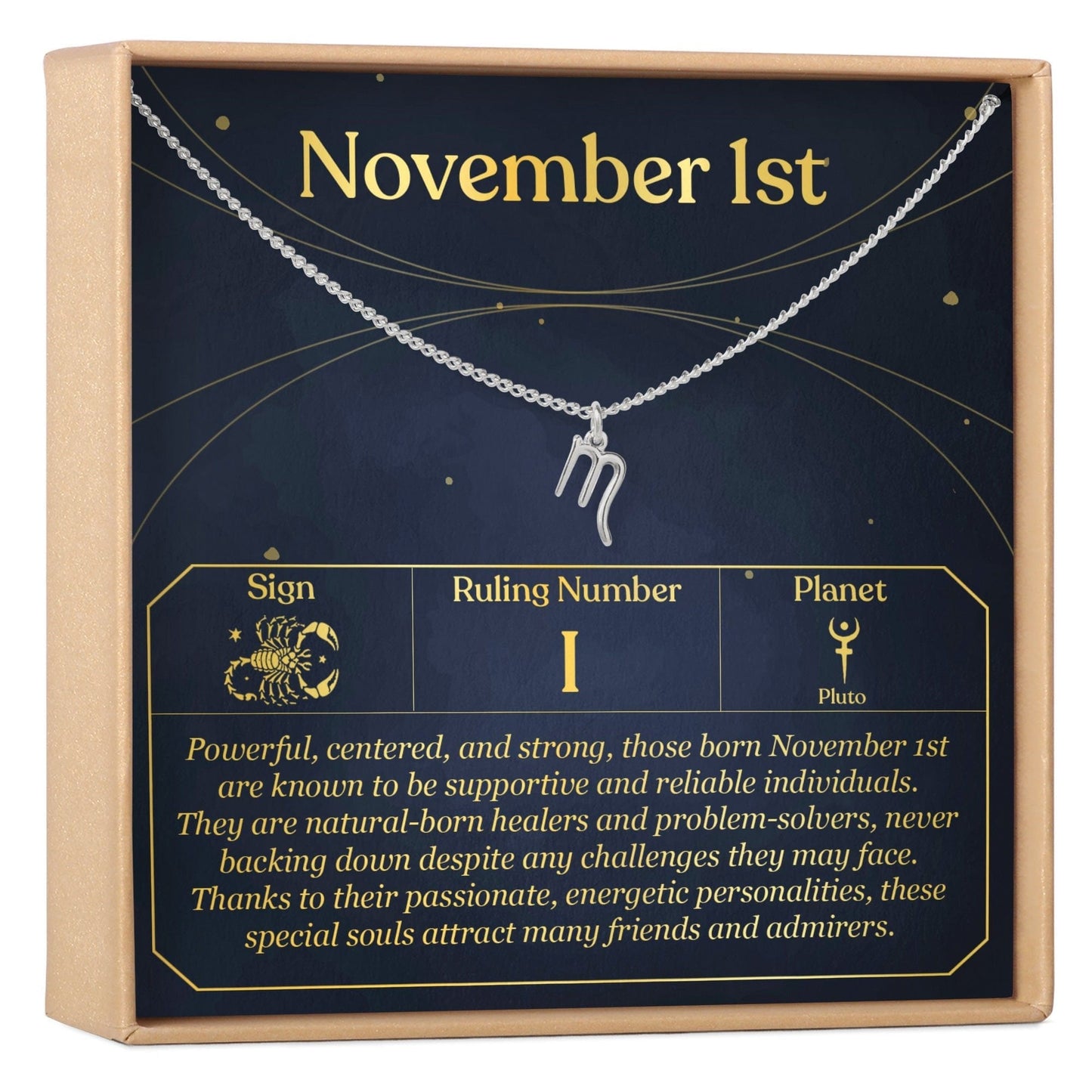 November 1st Scorpio Necklace