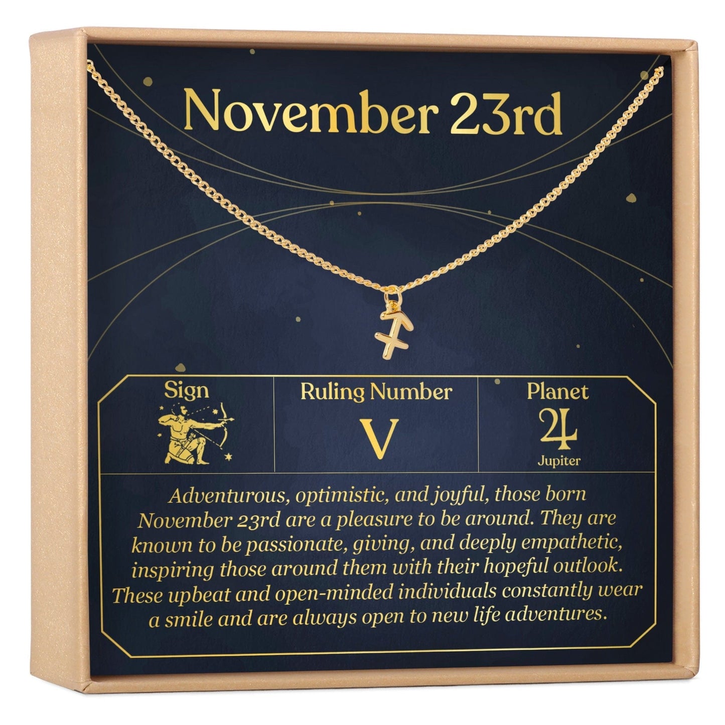 November 23rd Sagittarius Necklace