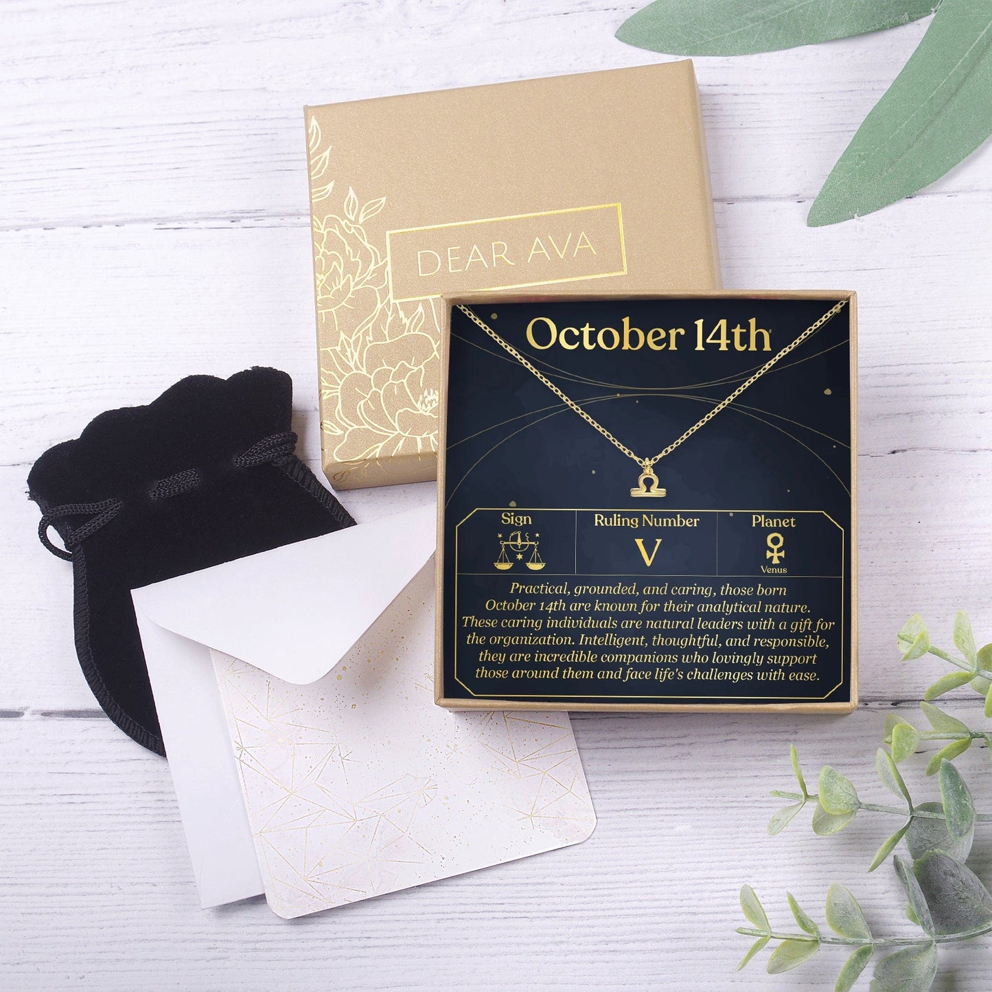 October 14th Libra Necklace