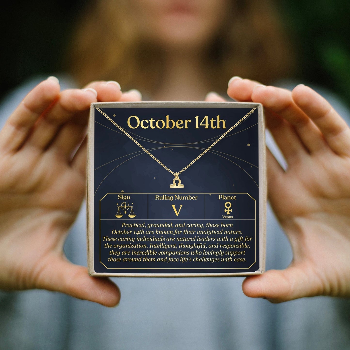 October 14th Libra Necklace