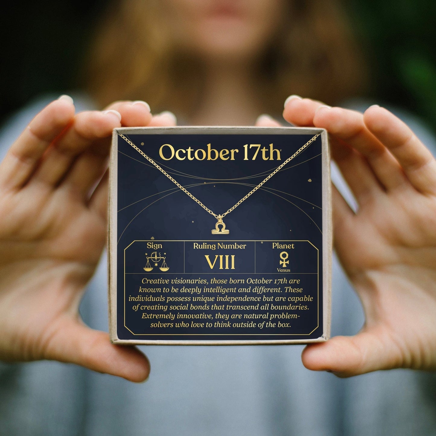 October 17th Libra Necklace