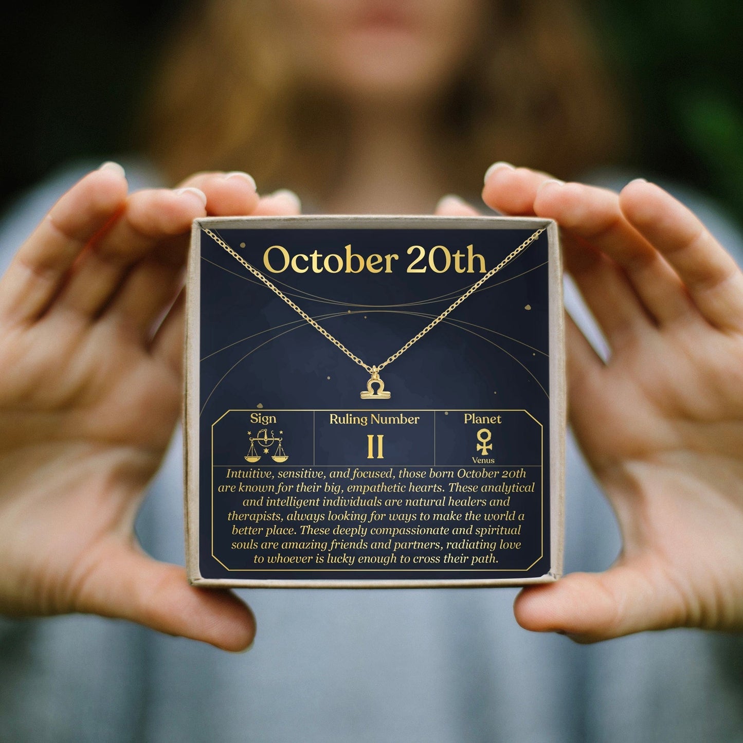 October 20th Libra Necklace