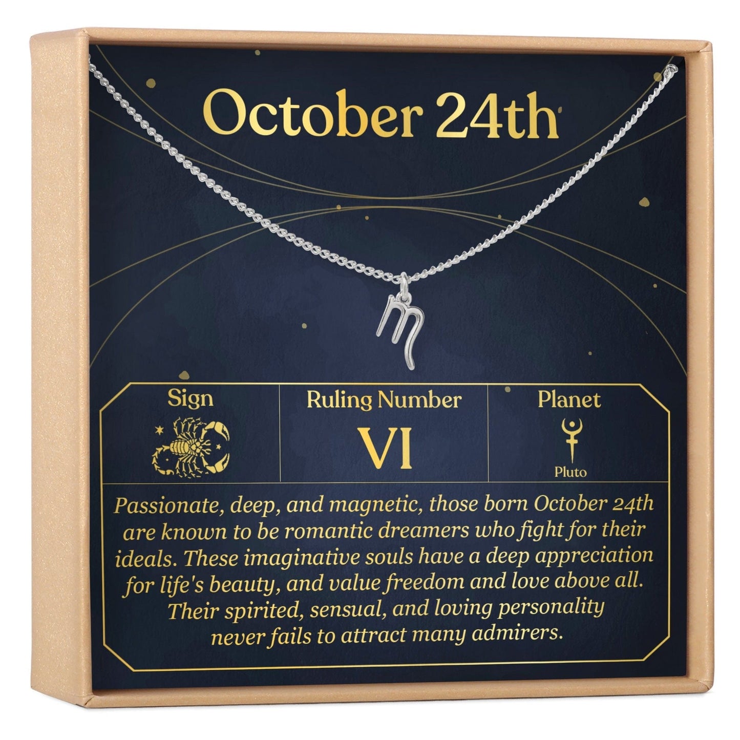 October 24th Scorpio Necklace