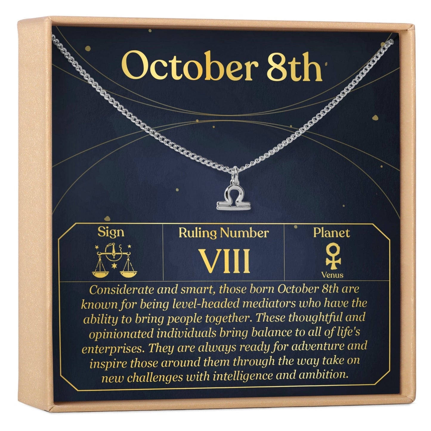 October 8th Libra Necklace