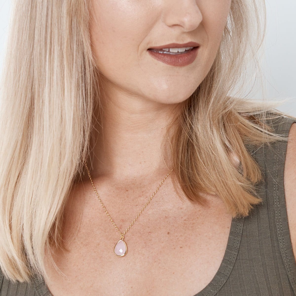 October Birthday Tourmaline Birthstone Necklace