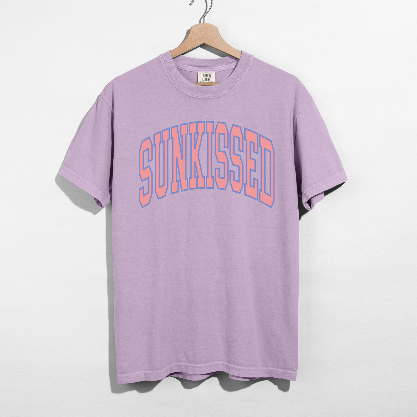 Sunkissed Graphic Tee – Summer Vintage College Font T-Shirt