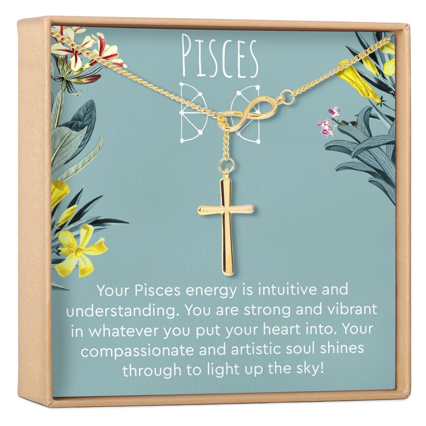Pisces Zodiac Gift Necklace, Multiple Styles